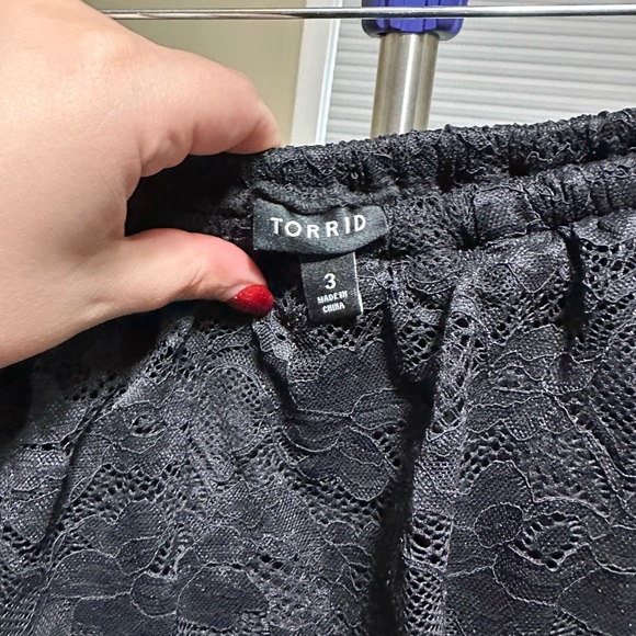 EUC Size 3x Black Lace Strapless Maxi Dress - Picture 6 of 8